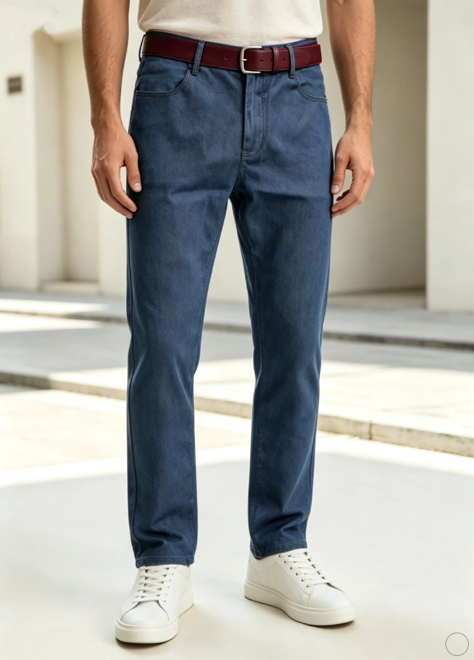 Calças Jeans Masculinas de Luxo Leve e Confortáveis 2026, Calças Casuais Versáteis de Alta Qualidade em Azul e Preto, Calças Masculinas de Perna Reta