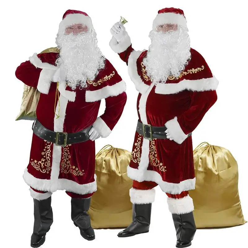 زي Cisas للبالغين S Claus أداء المسرح بدلة Cisas للنساء ملابس عرقية شتاء 2023