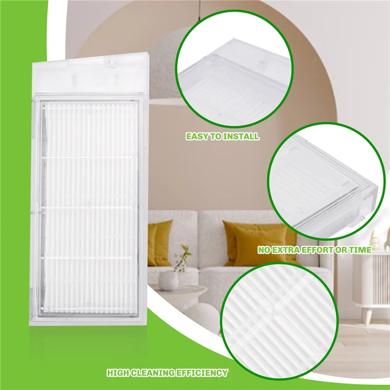 A39M 3Pcs For ROIDMI EVE Plus Robot Vacuum Cleaner HEPA Filter Home Robot Vacuum Cleaner Accessories
