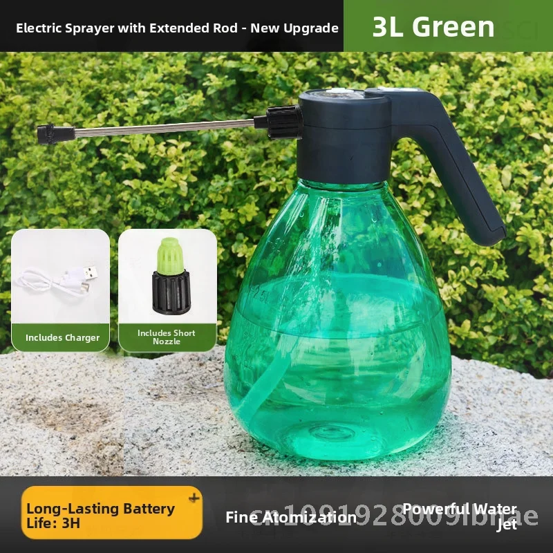 

Rechargeable Electric Watering Can Sprayer Dual-Purpose Gardening Water Spray Disinfection Rose for Household