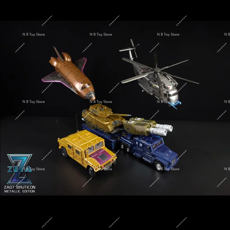 التحول زيتا ZA07 ZA-07 معدني Bruticus 5 في 1 المتضخم سبيكة الصدر درع عربة فريق عمل الشكل روبوت