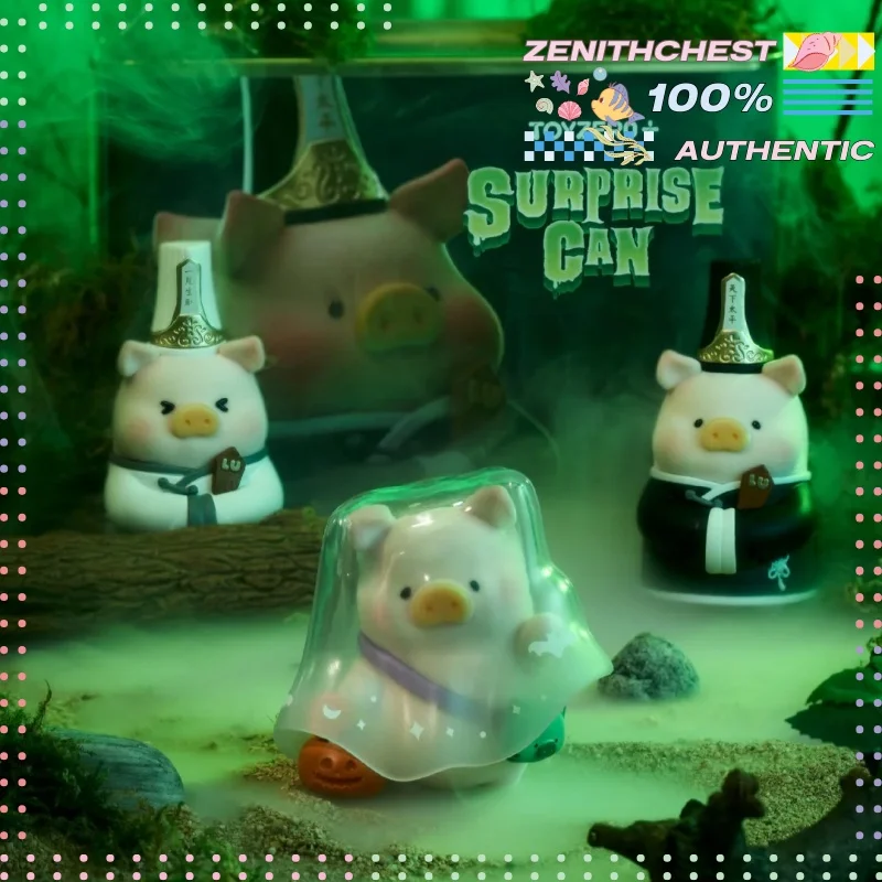 

Lulu Pig Surprise Полная бутылка Зомби Черно-белый Неперманентный подарок на Хэллоуин Китайский эстетический коллекционер Is Edition Коробка