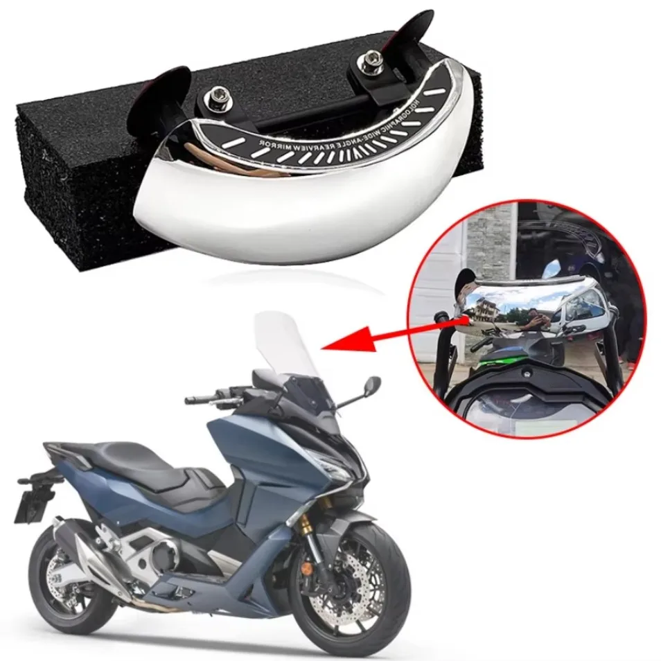 NSS 350 Motorcycle Windscreen 180+ Degree Blind Mirror Wide Angle Rearview Mirrors Fit for HONDA NSS750 NSS350 NSS300 NSS125 1PC