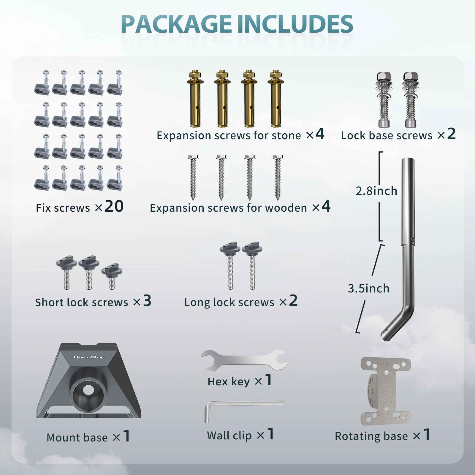 Starlink 지붕 마운트용 스테인레스 및 Starlink Gen 3용 스테인레스 스틸 베이스 세트 및 V3 스테인레스 스틸 원형 튜브 베이스용