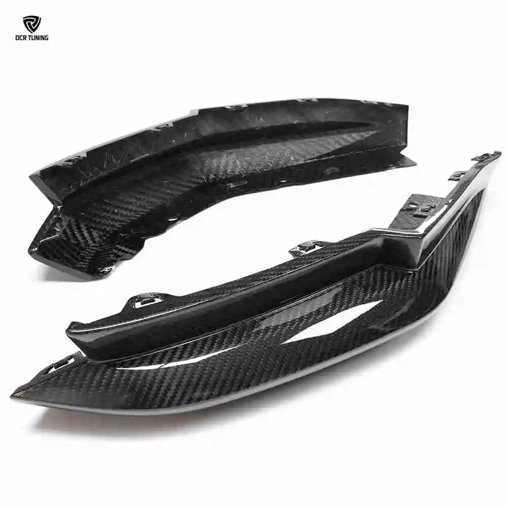 OE Style Dry Carbon Fiber Rear Bumper Splitters for BMW G80 M3 G82 M4 2021+ Body Kit
