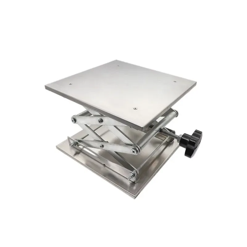 Manual Oxidized Aluminum Lab Lifting Platform 100 150 200 250mm Height Adjustable Stand