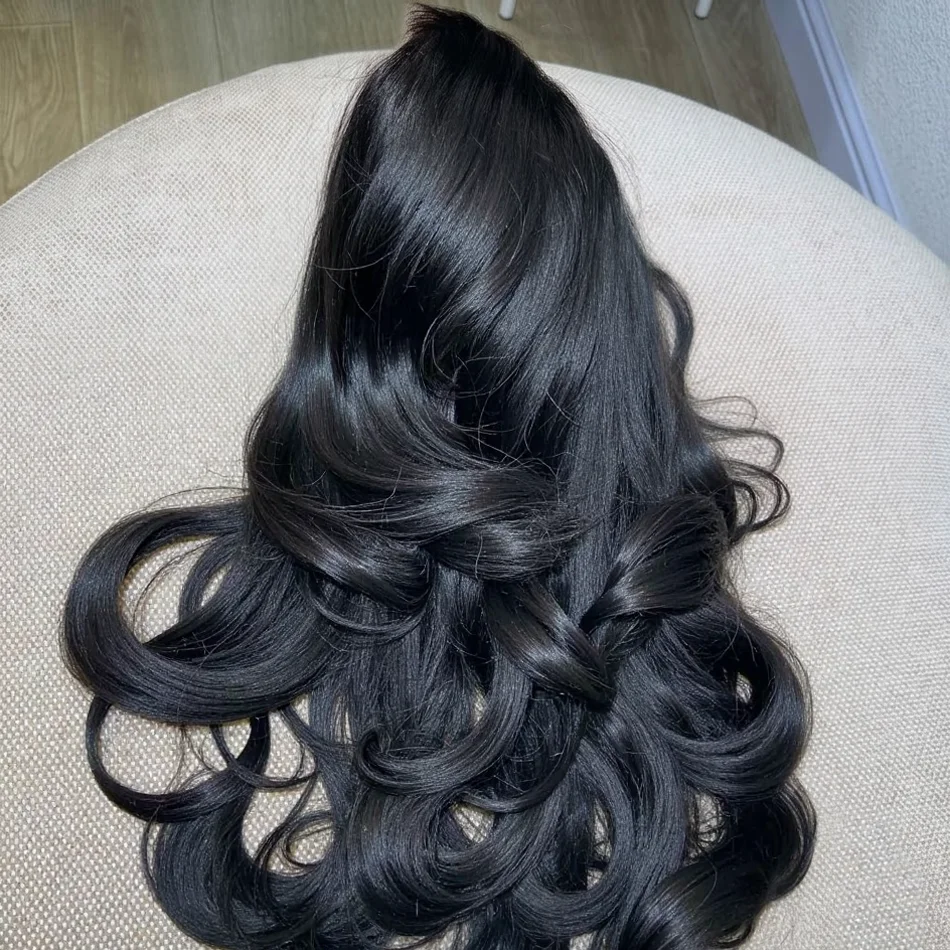 

Накладные парики Roxane 250 Density Brazilian Body Wave из натуральных человеческих волос, натуральный черный цвет, предварительно выщипанные, HD прозрачные, 13x6, безклеевые, с кружевным фронтом