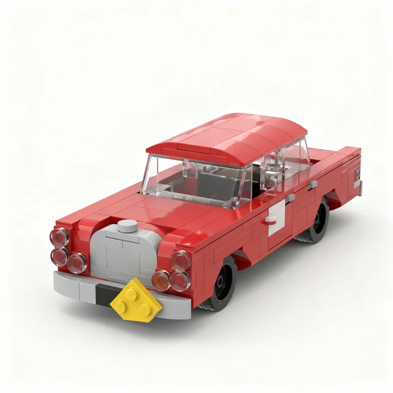 

295pcs MOC Updated Mercedessed Benz 200SE Rally Car City Champions Model Building Blocks Christmas Gifts Construction Toys Brick