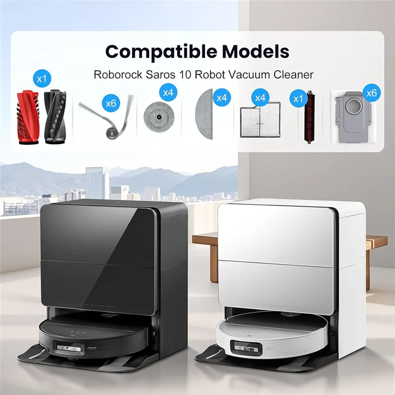 Kit di accessori per robot Roborock Saros 10 Le parti di ricambio sono compatibili-[A002]