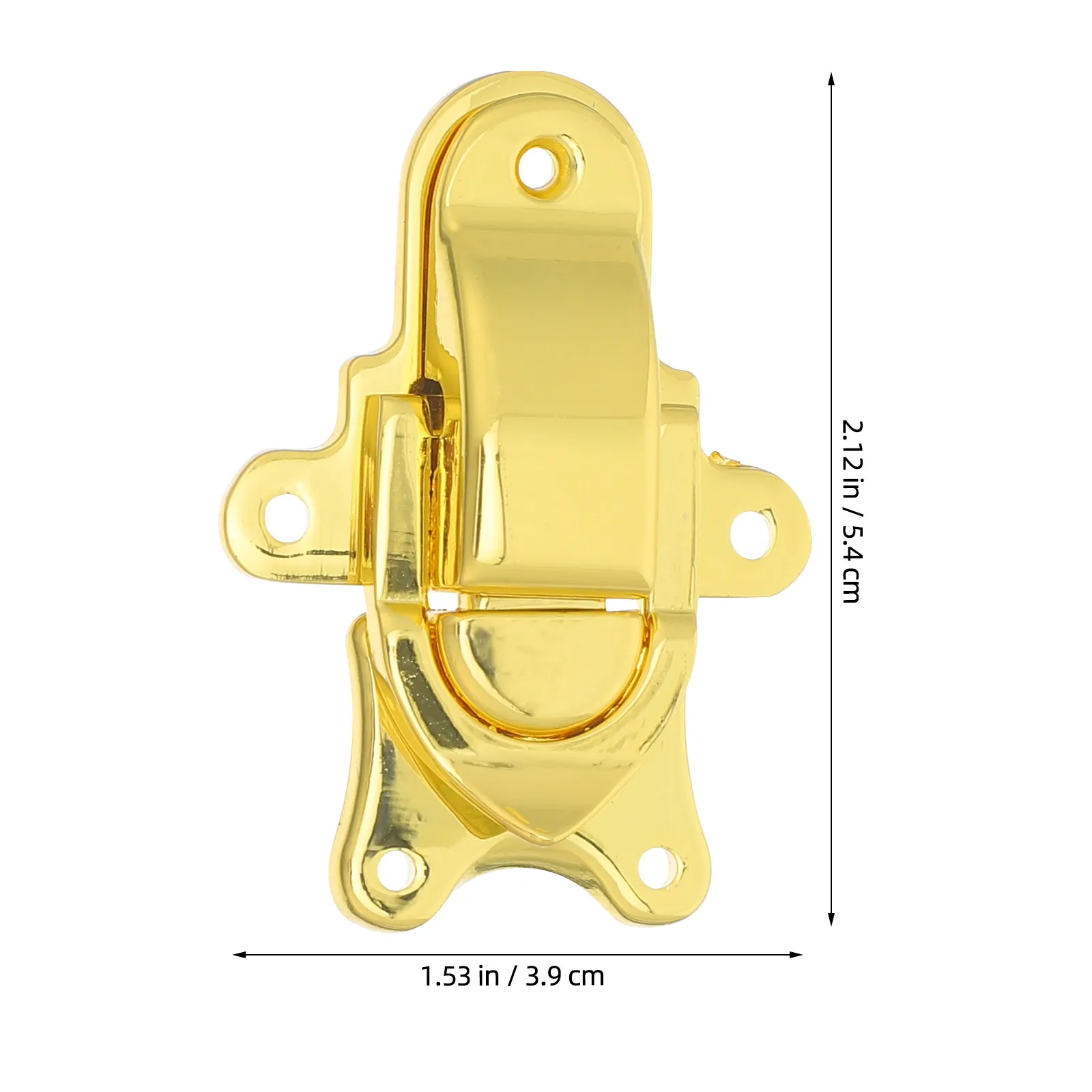 2Pcs Wooden Hasp Vintage Metal Jewelry Chest Latch Decorative Alloy Small Locking Closure Hardware Keepsake Case