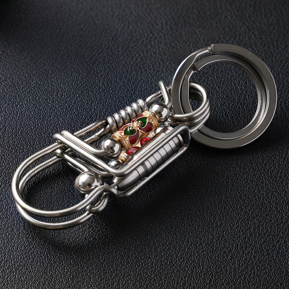 

304 Stainless Steel Creative Handmade Keychain Bird Keychain Men's Keychain Key Chain DIY White Steel Hook
