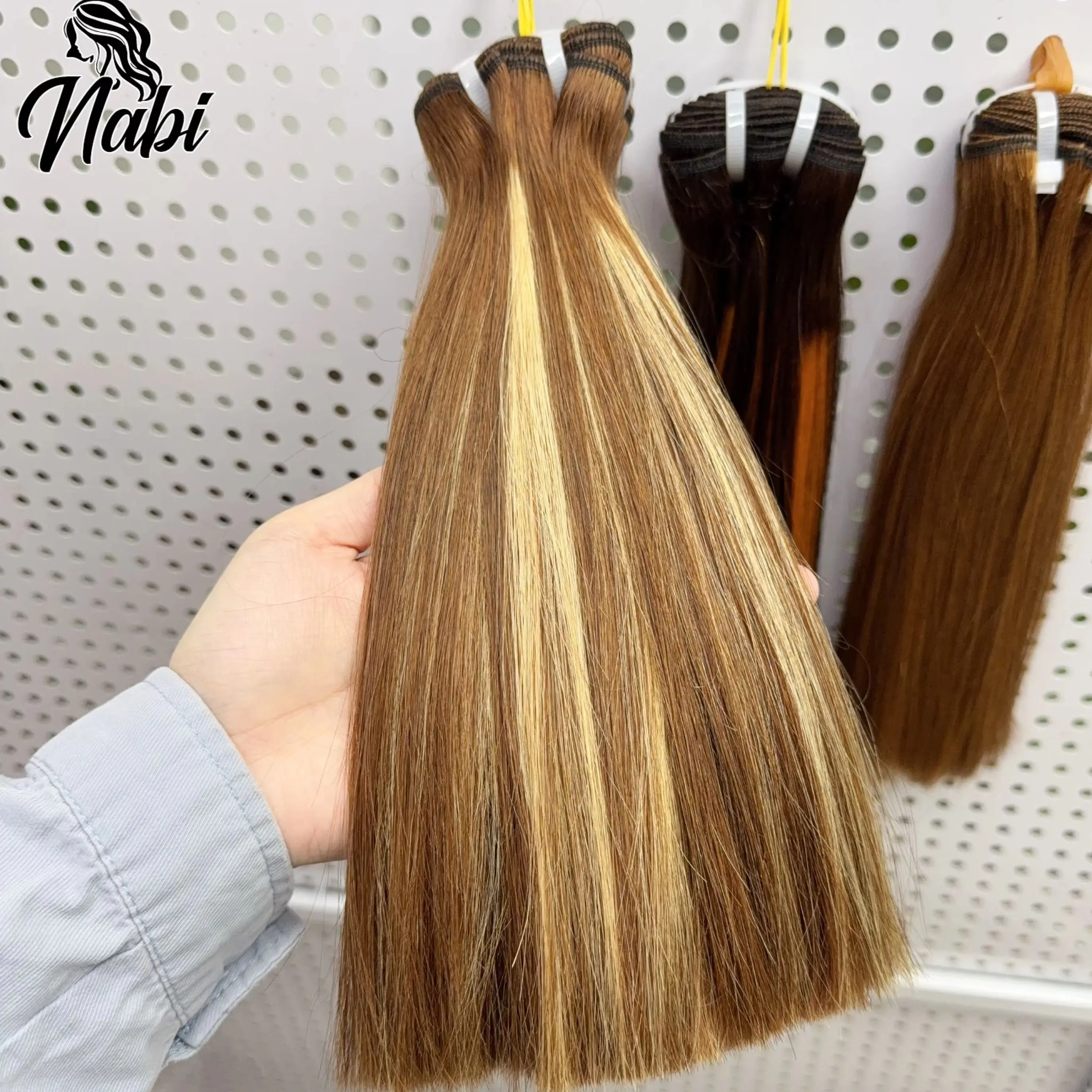 

Nabi 4/27 # Двойные пучки волос с застежкой 2X6, короткие прямые вьетнамские человеческие волосы Remy, предварительно окрашенные для чернокожих женщин