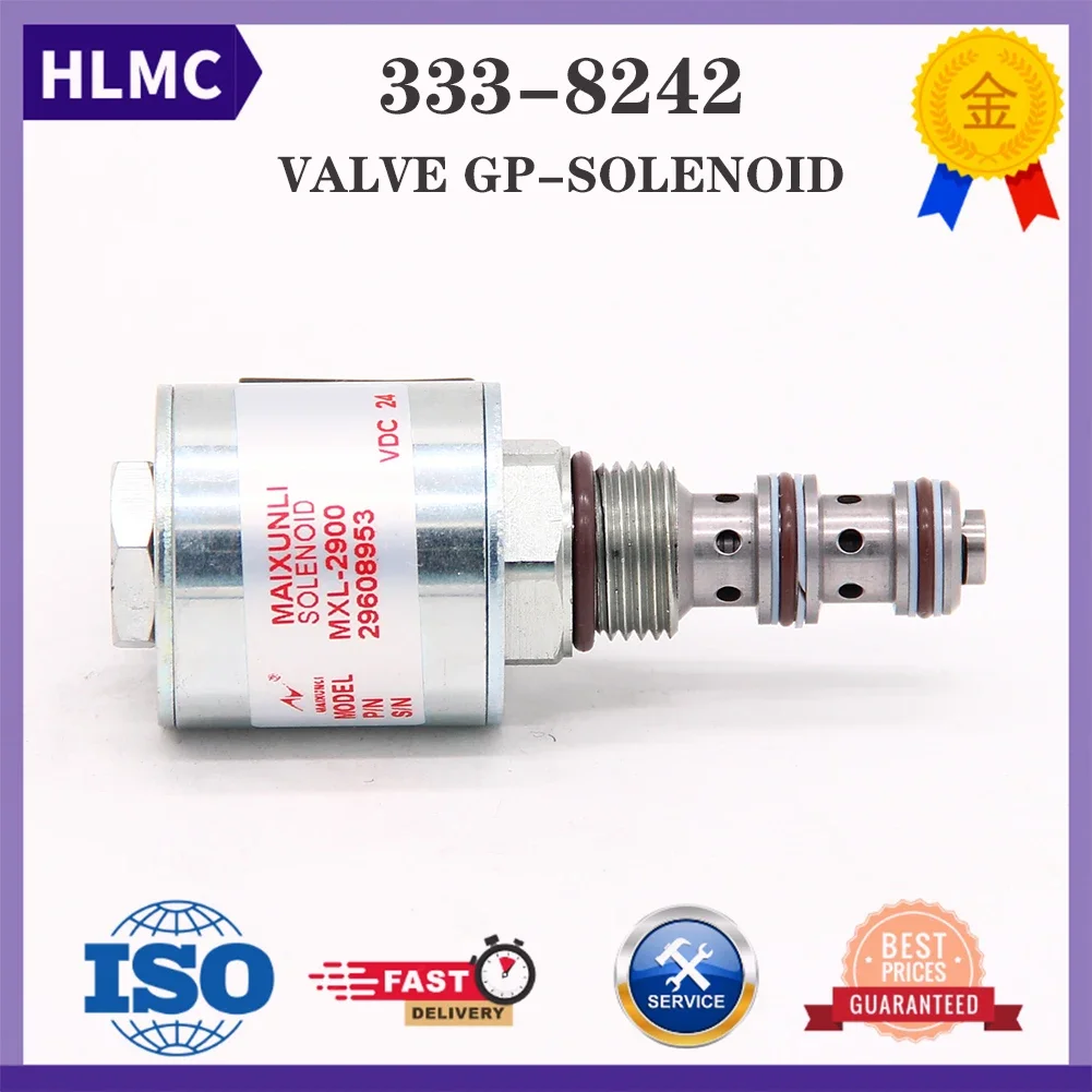 

24V Hydraulic Pump Solenoid Valve CA3338242 333-8242 3338242 29608953-24 For 3406 C15 973 973D 973K 963D 963K