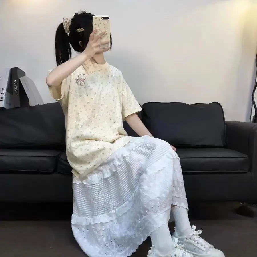 

Футболки с короткими рукавами, женские футболки в корейском стиле, мягкие свободные хлопковые топы, летние повседневные дышащие удобные модные модные футболки