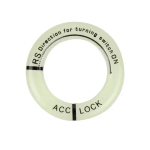 ليلة مضيئة سيارة الاشتعال مفتاح سلسلة ملصقات، السيارات دراجة نارية 3D الشارات، الفلورسنت دائرة الديكور أعلى 8 مبيعات الهواتف المحمولة الأصلية - No5