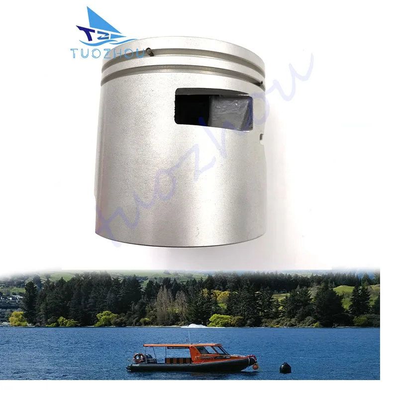 Boat Engine  STD 18-4144 Piston Set & 61N-11603-00  18-3957 Ring for Yamaha 25HP 30HP C30ELR C30MLH, 72mm STD  61N-11631-00-95