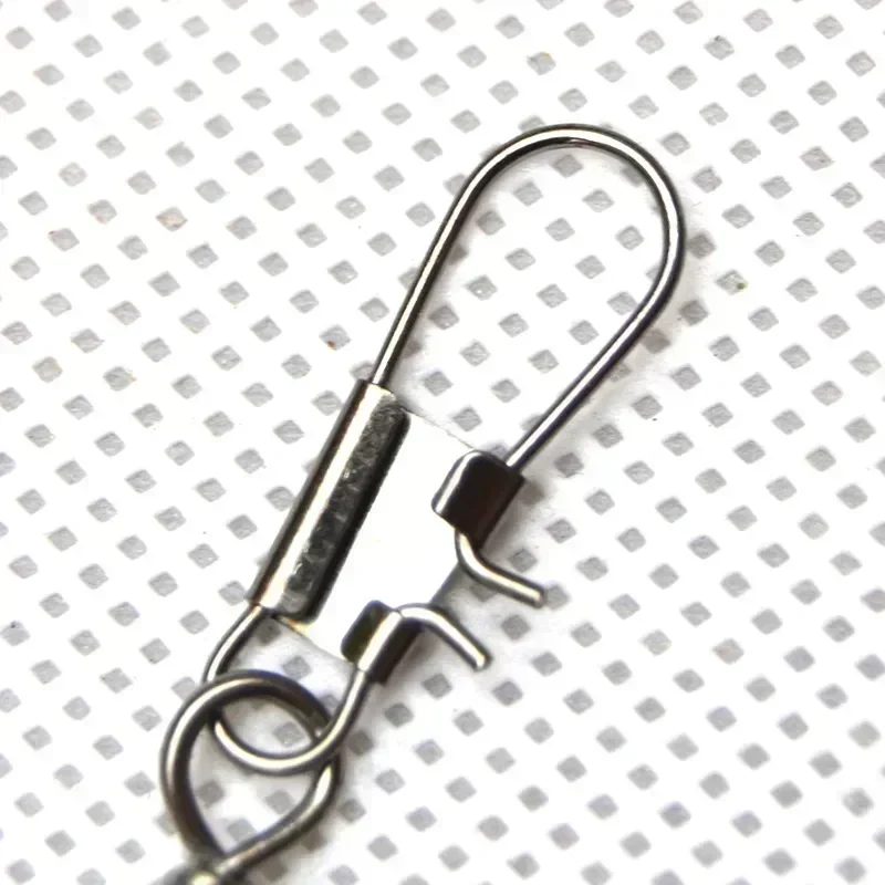 10/30/50pcs for Fishing Goods Quick Locking Clip Fish Hook Fishing Tackle Pin Bearing Rolling Rotation Buckle Accessories Carp