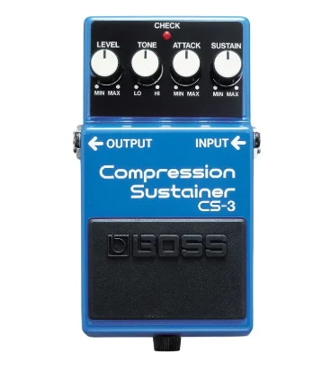 Boss CS-3 Compressor Sustainer Guitar Effects Pedal low-noise design for super-quiet operation