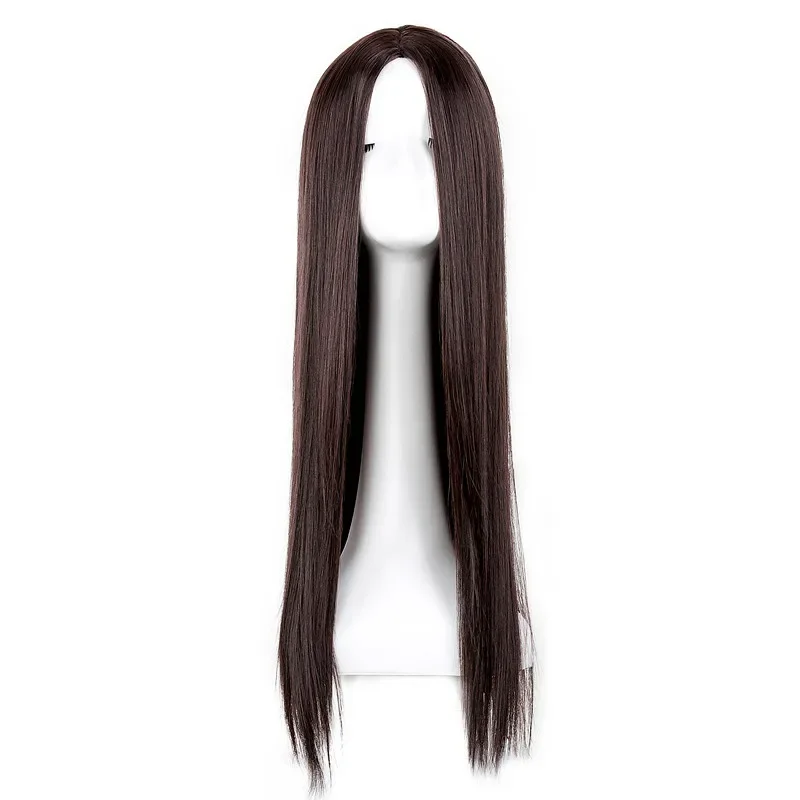 Straight Hair Fei-Show Synthetic Heat Resistant Fiber Middle Part Costume Cos-play Halloween Carnival Party Long Women Wig