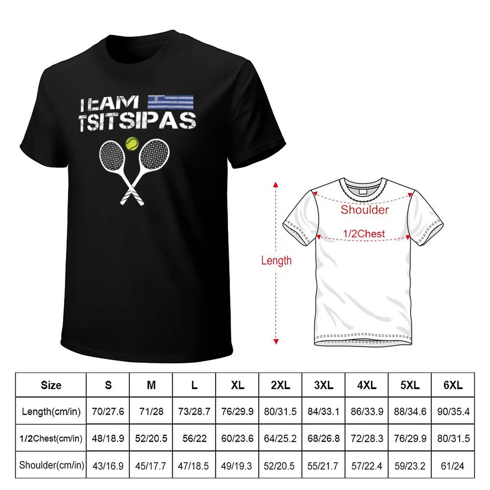 Team Tsitsipas T-Shirt Casual Trendy Streetwear Tee Shirt