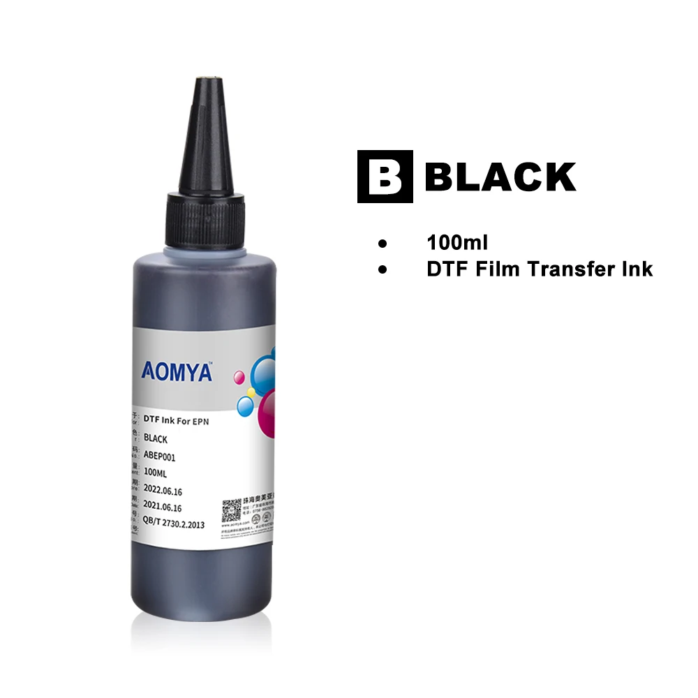 6 bottle*100ml DTF Ink Kit for Epson L1800, L805, ET8550, ET-8500 XP-15000, R1390, R2000, R2400, P400, P800, all DTF printer