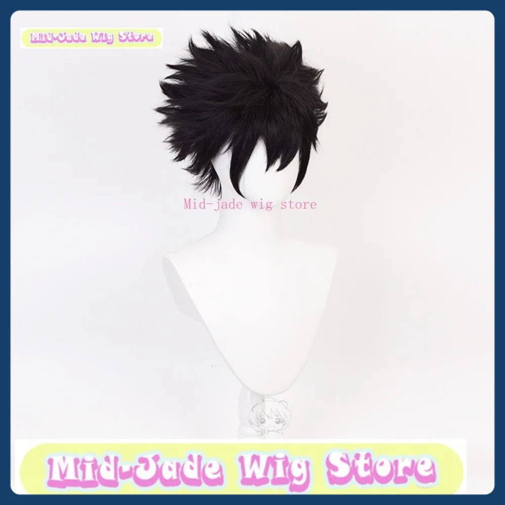 Mid-jade peruca loja meu herói academia dabi cosplay peruca anime jogo rpg traje de halloween adereços cabelo sintético