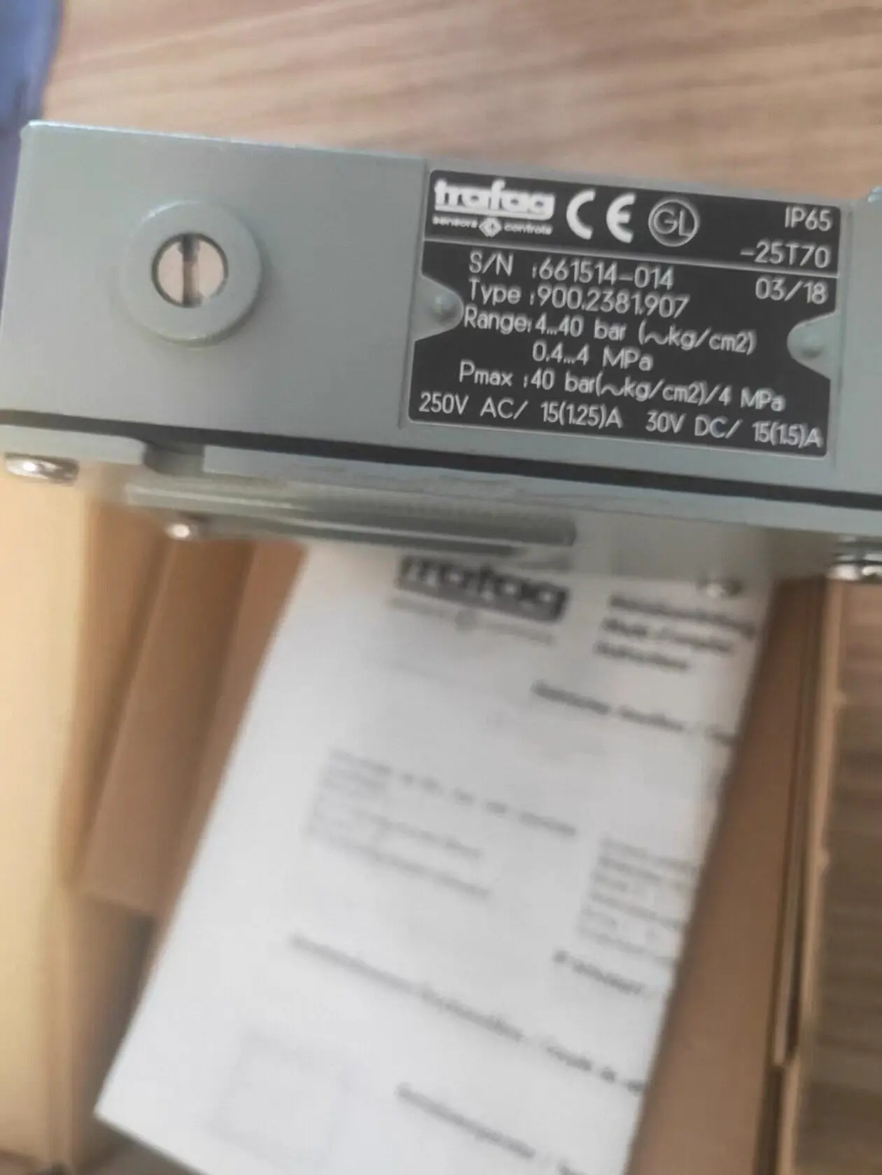 Model 900.2381.907 New Trafag Pressure Switch Originalin stock