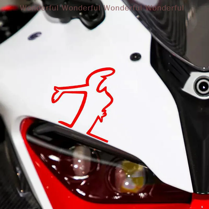 

Reflective Strong Adhesive Decals Creative Action Pose Design Vinyl Stickers Waterproof PVC Cars Motorcycles Decorations