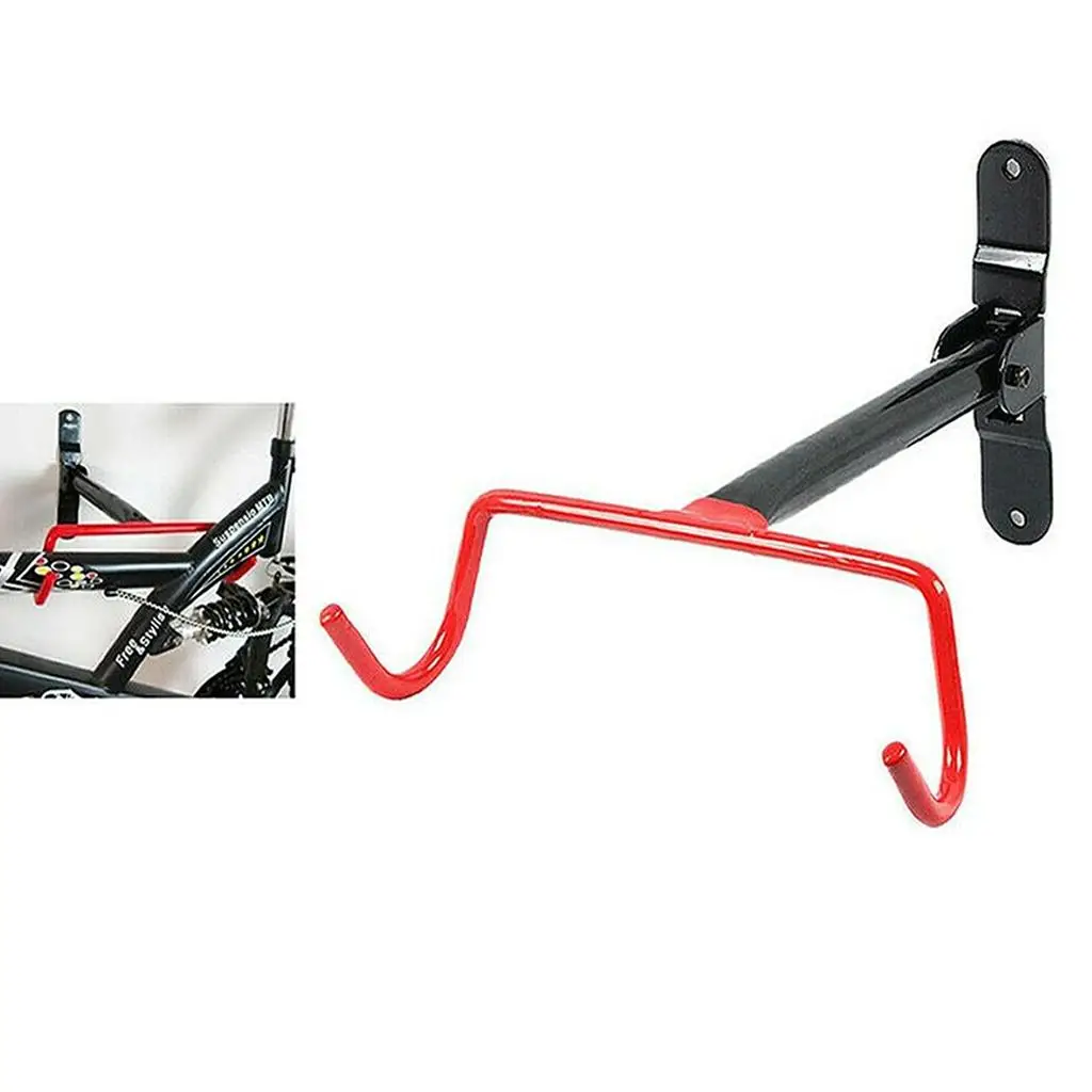 Bike Hanger Wall Mount Rack Hook Flip-Up Holder Stand for Garage Shed