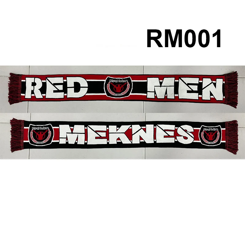 145*20 cm Size Ultras Red Men Meknes Scarf for Fans Double-faced Knitted RM001