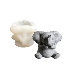 3D Elephant Molds Animal Silicone Molds Epoxy Resin Molds Castings Molds Plaster Molds Making Molds