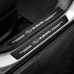 Car Threshold Protector Stickers Door Sill Anti-scratch For Subaru Forester XV STI Outback Legacy WRX Levorg BRZ Crosstrek Exiga