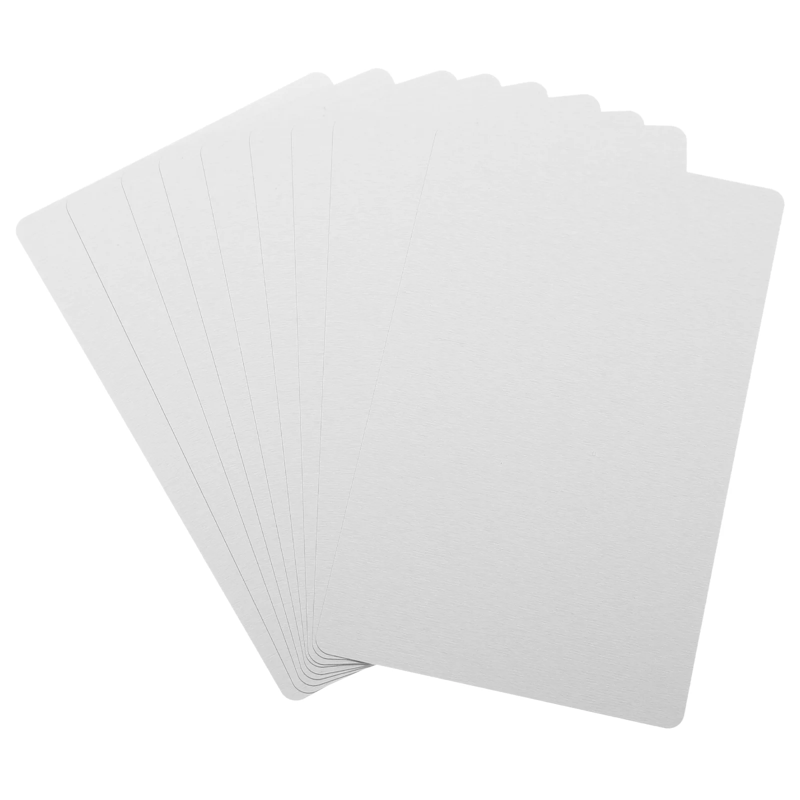 

100 Pcs Metal Blank Business Card Small Cards Engraving Blanks Aluminum Sublimation