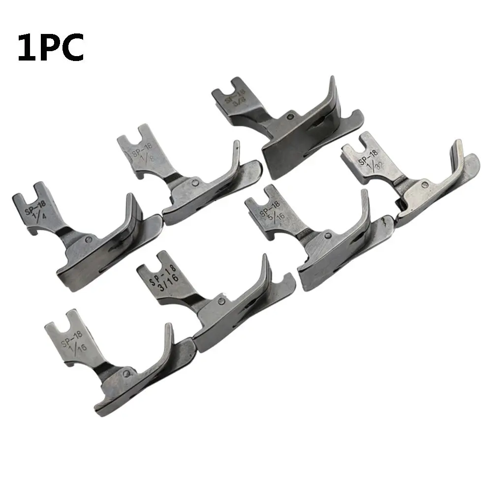 3/8 1/4 3/16 Metal 5/16 1/32 Single Needle Flat Car Moving Edge Presser Foot Sewing Machine