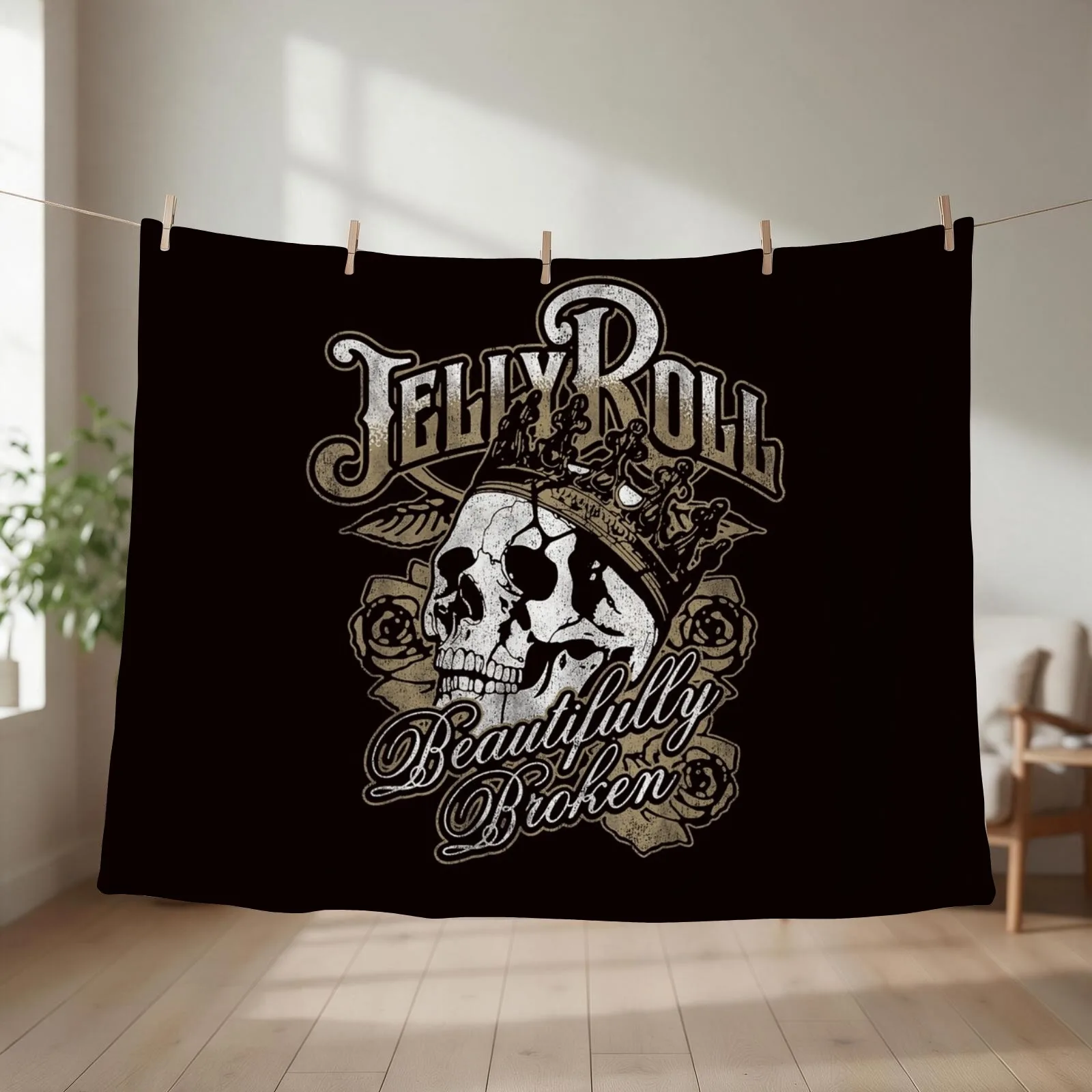 jelly roll Throw Blanket couch cozy soft plush fuzzy picnic outdoor blanket