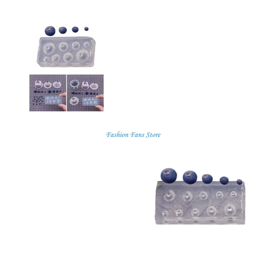 

Handcraft Own Resin Tray with Blueberry Sturdy Silicone Mold Portable Accessory for Jewelry Dishes and Art Projects