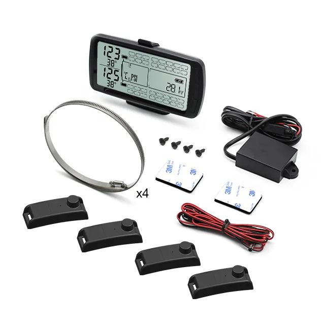 

203psi Truck 2 4 6 8 10 Wheel Tpms Tire Pressure Monitoring Sensor System 6-24 External Sensor for Heavy-duty Truck External Sen