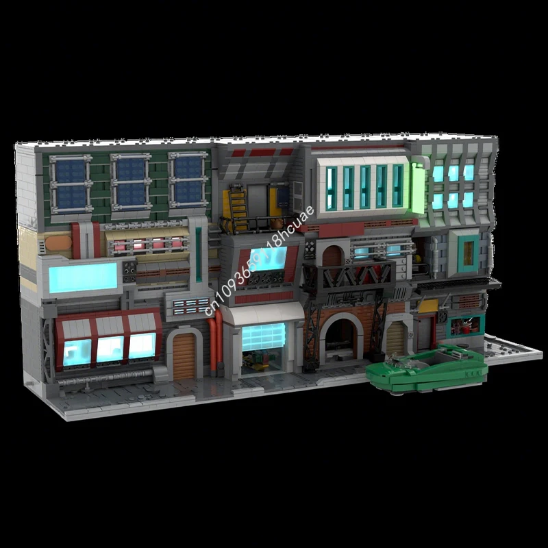 5405 pçs moc sw coruscant submundo modular rua pacote estrela batalha modelo blocos de construção brinquedos tijolo crianças presentes natal