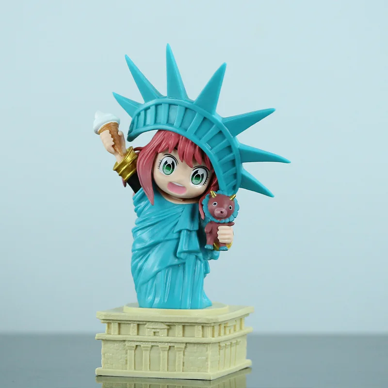 

19cm SPY×FAMILY SPY × FAMILY Statue of liberty Anya Forger Action Figure Anime Figure Collection Figures Model Toys Doll Gift