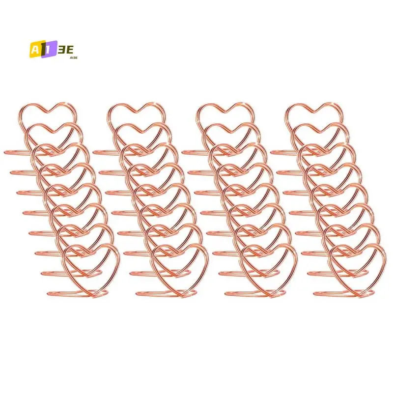 

A13E-держатели для номеров стола, 32 шт., держатель для карточек в форме сердца, держатели для игральных карт, мини-держатель для фотографий, настольные подставки для фотографий Dura