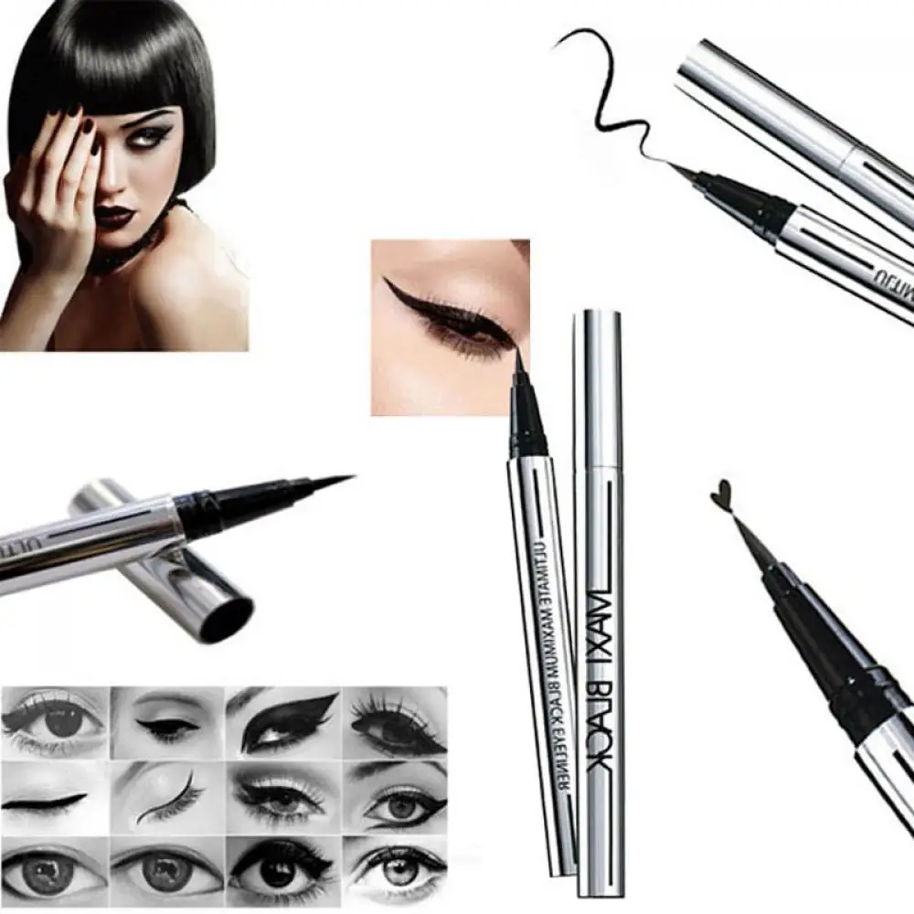 HOT Waterproof Cosmetic Eyeliner Pencil Extreme Black Makeup Pen