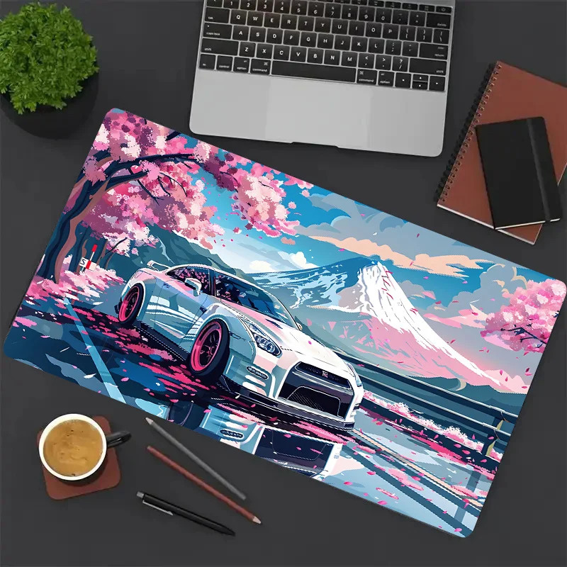 

Large Non-Slip Rubber Gaming & Office Desk Compatible for PC/Laptop - Thick Anti-Skid Keyboard and Mouse Pad