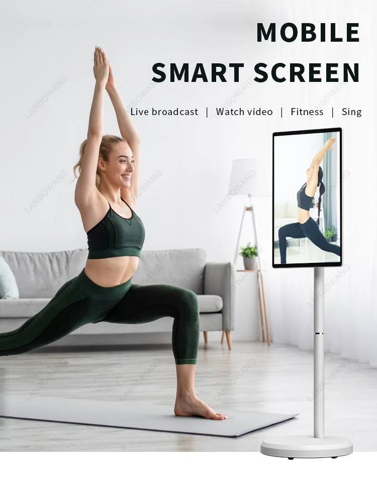 popular 21.5 Inch Battery-power Android Lg Stand By Me Tv In-cell Touch Screen Gym Gaming Live Room Smart Tv