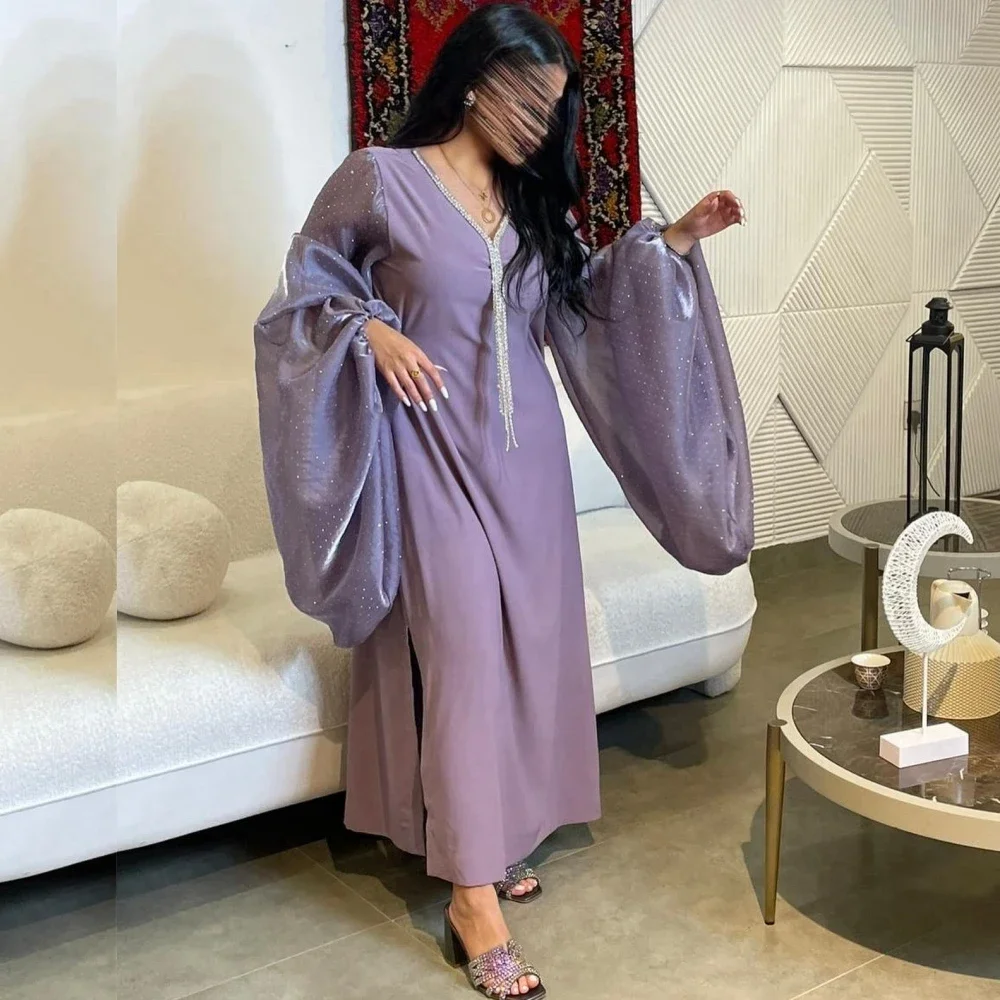 

Одинаковые трикотажные платья миди с блестками и рюшами трапециевидной формы с v-образным вырезом, платья для выпускного вечера, классический современный стиль, унисекс, китайский стиль для