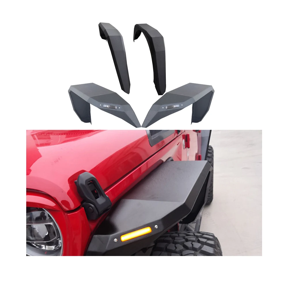 

Lantsun JL1143 вспышки крыла из алюминиевого сплава для Jeep JL вспышки крыла для wrangler JL вспышки крыла с фотоэлементами под заказ