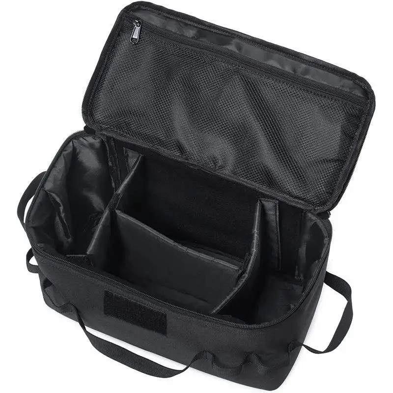 Große Outdoor-Camping-Aufbewahrungstasche - Bodenpfahl-Werkzeugtasche mit Picknick-Kochgeschirr-Set und Gaskartuschen-Organizer – Detail 4