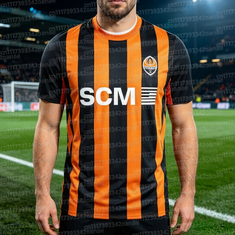 2026 Shakhtar Ukrainian Football League Jersey T-Shirt Men's Women's Summer Sport Breathable Quick Drying Jersey FamilyMatching