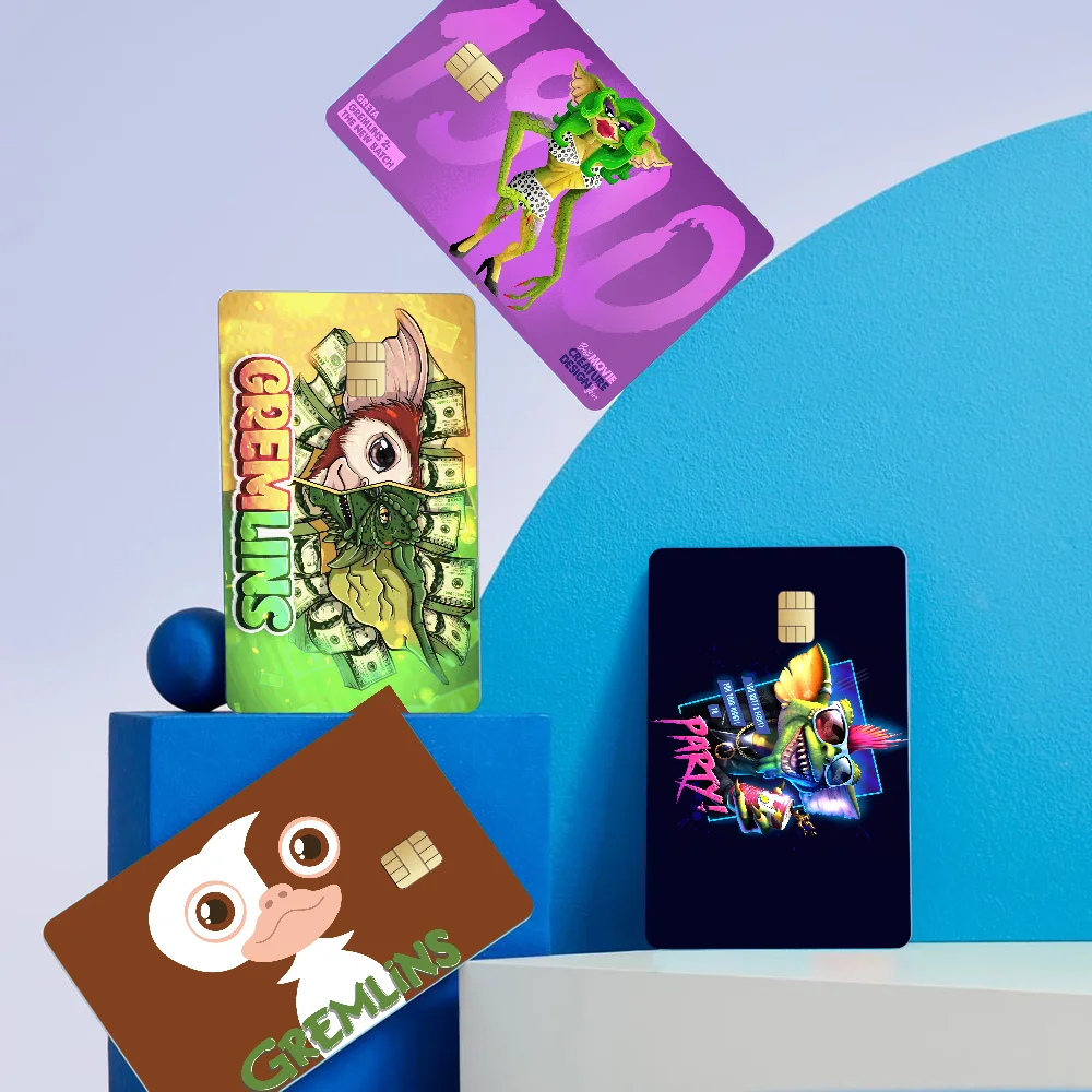 G-Gremlins Gizmo MonsterDiy ملصق بطاقة الخصم الائتمانية ملصق الحفلات الديكور مقاوم للماء شريحة صغيرة بطاقة الجلد ملصق #1