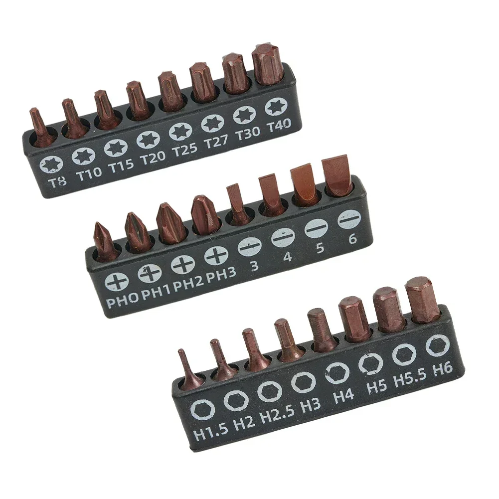 8pcs Screwdriver Tamper Proof Security Bits Set PH Torx Star Screwdriver Bits Magnetic Extension Bit Holder 1/4 Inch Hex Bit