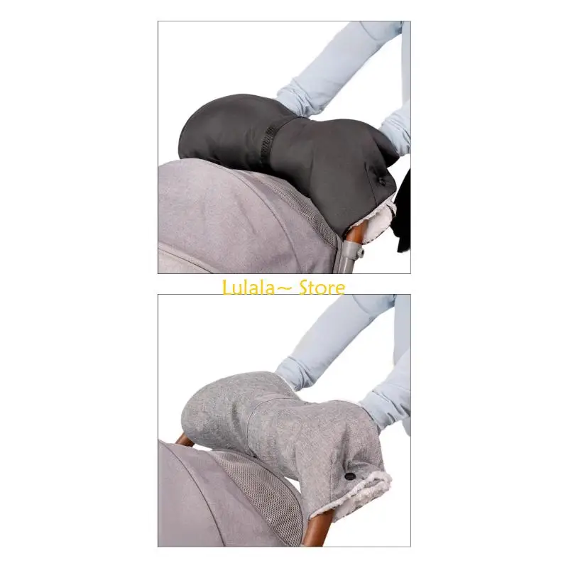 

Y4QA Plush Lined Baby Pram Gloves Use With Spacious Double Layer Construction